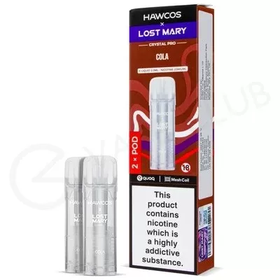 Cola Hawcos x Lost Mary Crystal Pro Prefilled Pods