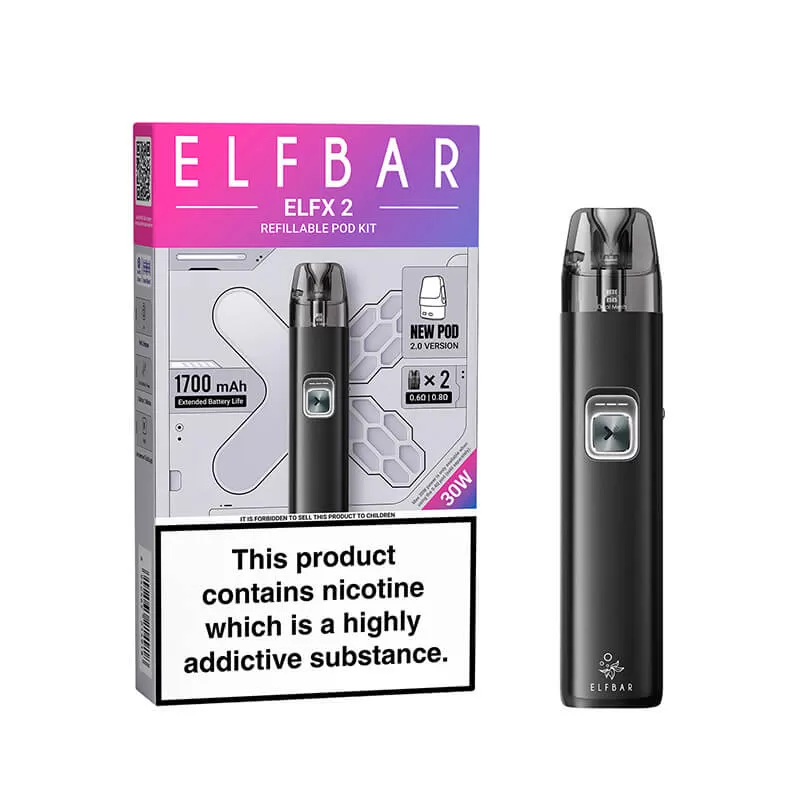 ELF BAR ELFX 2 Pod Vape Kit - Mint Green - Image 2