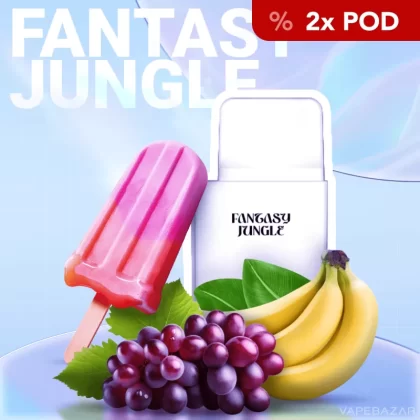 La Fume Cuatro – Fantasy Jungle – Prefilled Liquid Pod – 2er Pack - Propylenglykol / Glycerin / Nikotin-Benzoat / 2-isopropyl-N,2,3 -trimethylbutyramide / La Fume / 20mg/ml