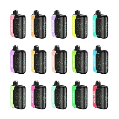 Geek Bar Pulse X Disposable LE - Flavors#Apple Cucumber>Blueberry Ice>Cherry Lime>Coffee Chocolate>Grape Raspberry Ice>Grape Sour Apple>Juicy Peach Ice>Kiwi Passion Fruit>Mango Peach Waterme