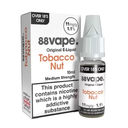 Tobacco Nut Liquid E-Liquid by 88vape (10ml)