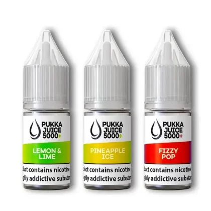 Pukka Juice 5000+ Nic Salt E-Liquids - 10 Pack - 20mg / Black Razz Breeze