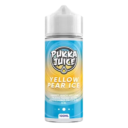 Pukka Juice Yellow Pear Ice Vape Juice 100ml - Size#0 Nic Shots>1 x 18mg Nic Shot>2x 18mg Nic Shot