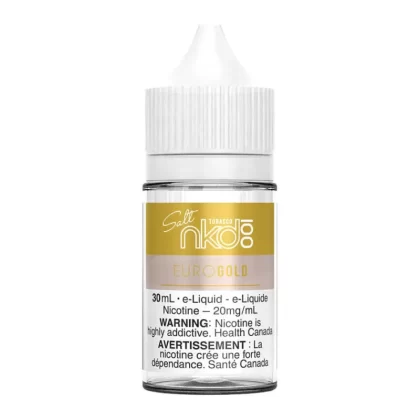 Naked100 Salt Nic E-Liquid - Euro Gold 30ml - 12mg/ml