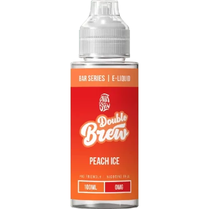 Ohm Brew Double Brew 100ml Shortfill E-Liquid Peach Ice