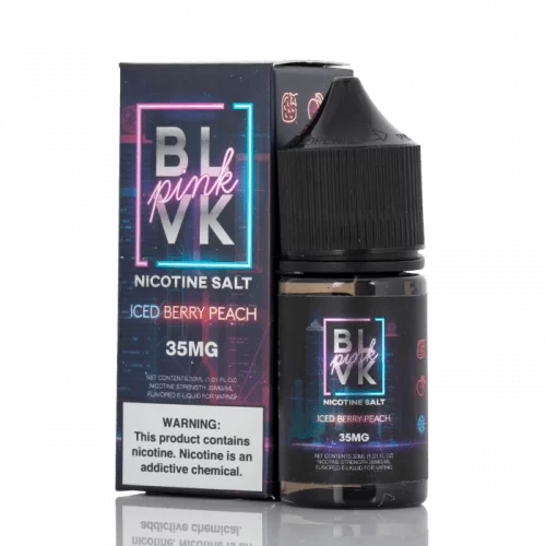 ICED BERRY PEACH SALT – BLVK PINK SERIES – BLVK UNICORN – 30ML - Vape Product, Vape Product (7451C8) - Image 2