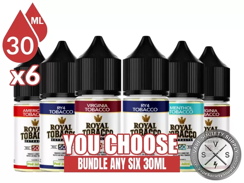 Royal Tobacco Salts Bundle 6x30ml (180ml)