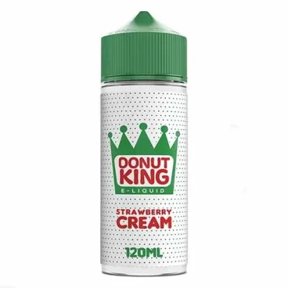 Strawberries & Cream E-Liquid by Donut King – 100ml 0mg