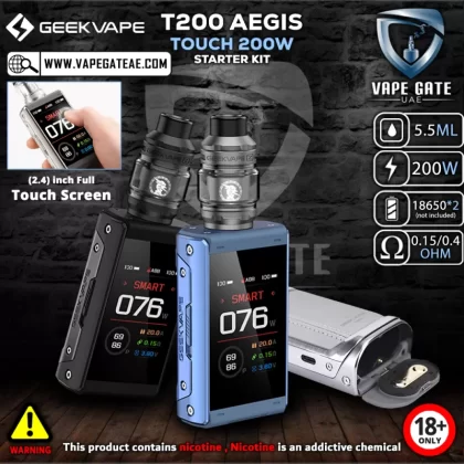 GEEKVAPE T200 AEGIS TOUCH 200W STARTER KIT - Navy Blue, Blackish Green