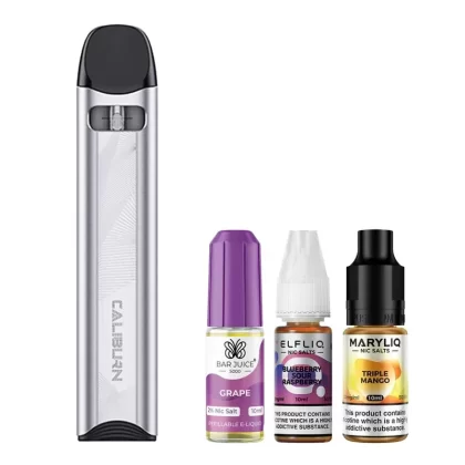 Uwell Caliburn A3S Fruity Bundle - Colour#Moonlight Silver (CB1FB7)