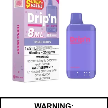 Triple Berry Drip’n 8mL Disposable Vape