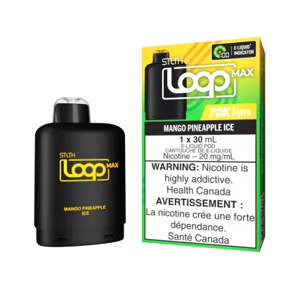STLTH LOOP MAX Pod Pack - Mango Pineapple Ice - 20 mg/mL (wholeseller) - Excise ON, 20 mg/mL (wholeseller) - Excise AB