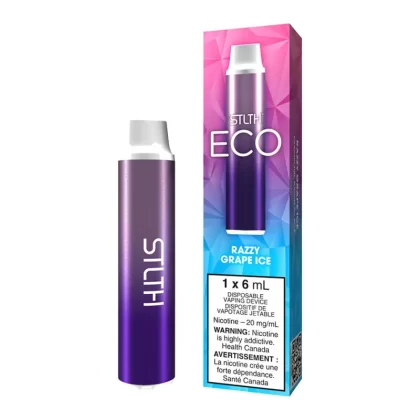 STLTH ECO Disposable Vape Device - Razzy Grape Ice - 20mg/ml