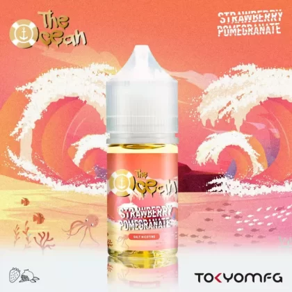 TOKYO OCEAN SALT NIC— STRAWBERRY POMEGRANATE (35/50)mg - Vapebar Pk