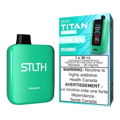 STLTH Titan Max Disposable Vape Device - Spearmint - 20mg/ml
