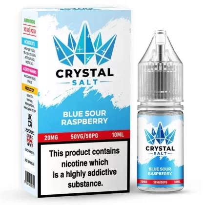 Blue Sour Raspberry Crystal Salt Nic Salt E Liquid – 10ml | 10/20mg | 50/50 VG/PG