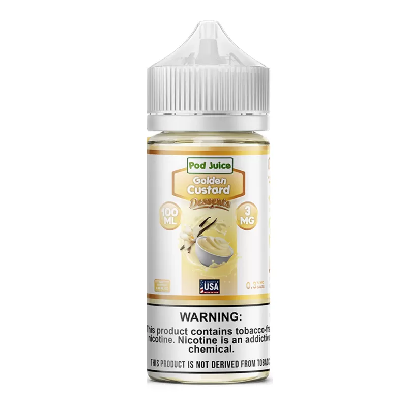 Golden Custard 100ml – Pod Juice E-Liquid - Vapebazaar Pk - Image 2