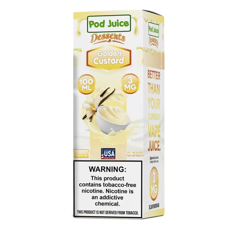 Golden Custard 100ml – Pod Juice E-Liquid - Vapebazaar Pk - Image 3