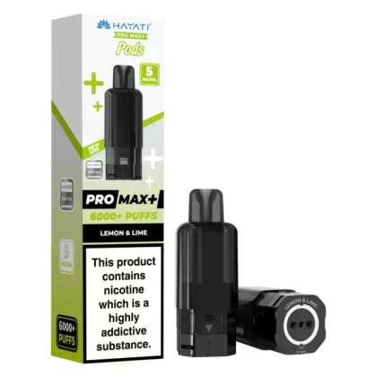 Hayati Pro Max Plus 6000 Prefilled Pod 5mg Lemon Lime - 5mg
