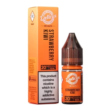 Strawberry Kiwi Nic Salt E-Liquid by Deliciu - Product Strength#10mg>20mg