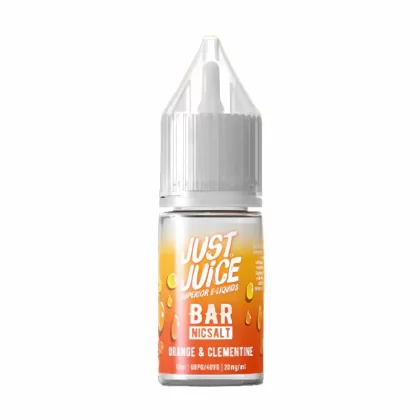 Just Juice Bar Orange Clementine Nic Salt Vape Juice- 10 Pack - Strength