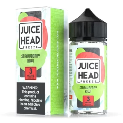JUICE HEAD FREEZE – STRAWBERRY KIWI 100ML - Vape Product, Vape Product (363081)