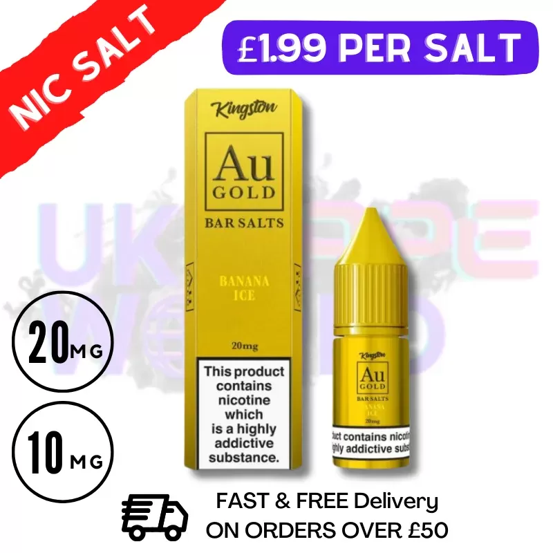 Banana ICE Gold Bar Nic Salt