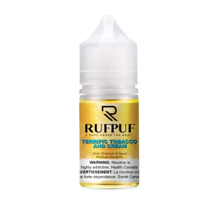 RUFPUF Terrific Tobacco And Cream 30ML (20, 35, 50mg) - Vape Product, Vape Product