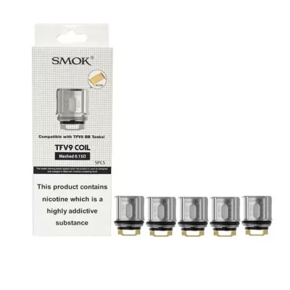 Smok TFV9 Coils (5 Pack) - Resistance#0.15 Ohm (D8153E) (D8153E)