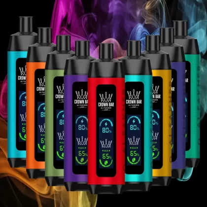Al Fakher Crown Bar 8000 Pro Dual Mode Rechargeable Disposable Kit (Big Cloud) - Mango Pineapple