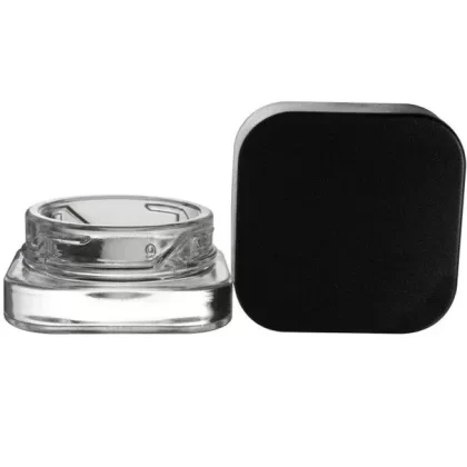 Loud Lock Square 5ml Glass Jar w/ Lid - Ejuicewarehouse