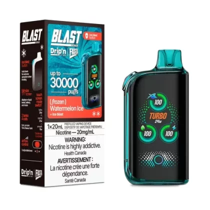 Drip’n Fasta Blast Disposable Vape – 30K Puffs – Watermelon Ice