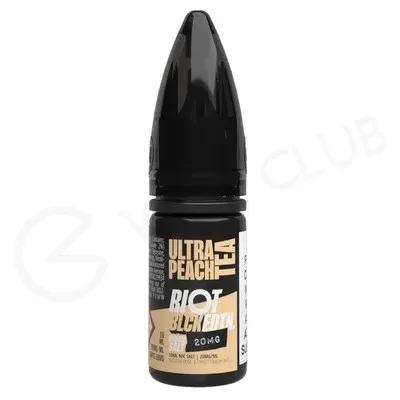 Ultra Peach Tea E-Liquid by Riot Salt Black Edition