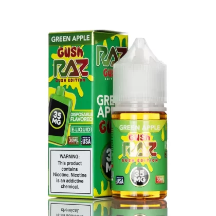 Pod Juice X RAZ Salt Nic - Green Apple Gush - 30mL - 35mg