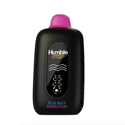 BLUE RAZZ BUBBLE GUM HUMBLE X FIFTY BAR 20K - Huffvape