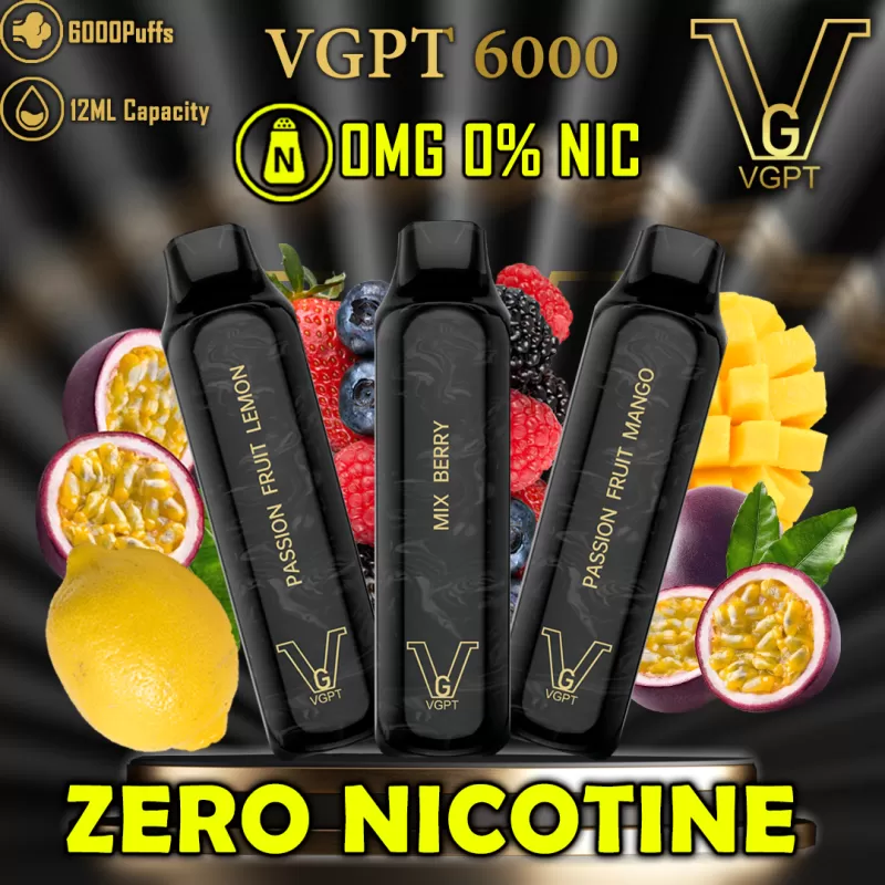 VGPT Disposable Vape Zero Nicotine - Mixberry / 0 mg