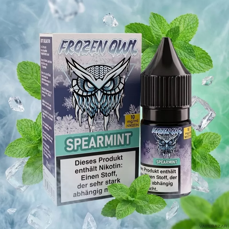 Frozen OWL Nikotinsalz Liquid – Spearmint - Vapebazar
