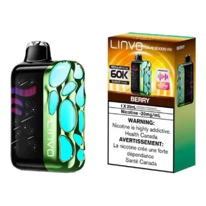 Linvo Rave 60K Disposable Vape – 20 ML – Berry - Eliquidsupply