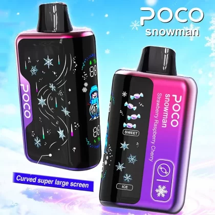 POCO Snowman 70K | 4-level ice control, 70000 puffs, airflow, smart display, bulk disposable vape - Aiviouvapes