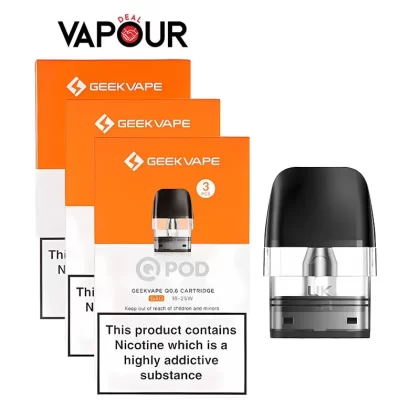 GeekVape Q Replacement Pods - 0.8ohm - Top-Fill