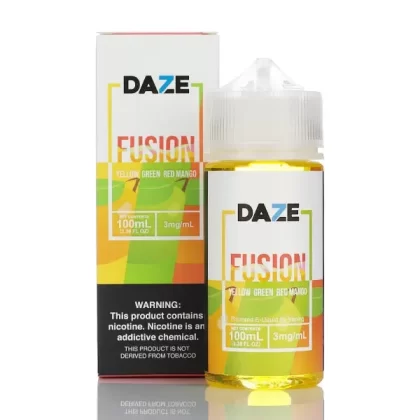 7 Daze Fusion TFN - Yellow Green Red Mango - 100ml - 3mg