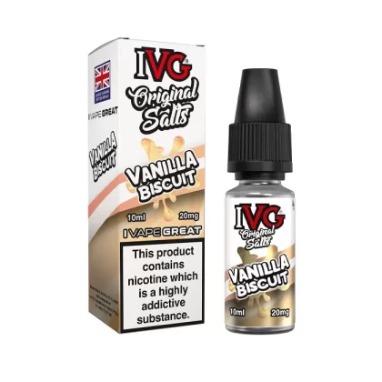 Vanilla Biscuit Nic Salt E-Liquid by IVG Original - 20 mg - High Strength