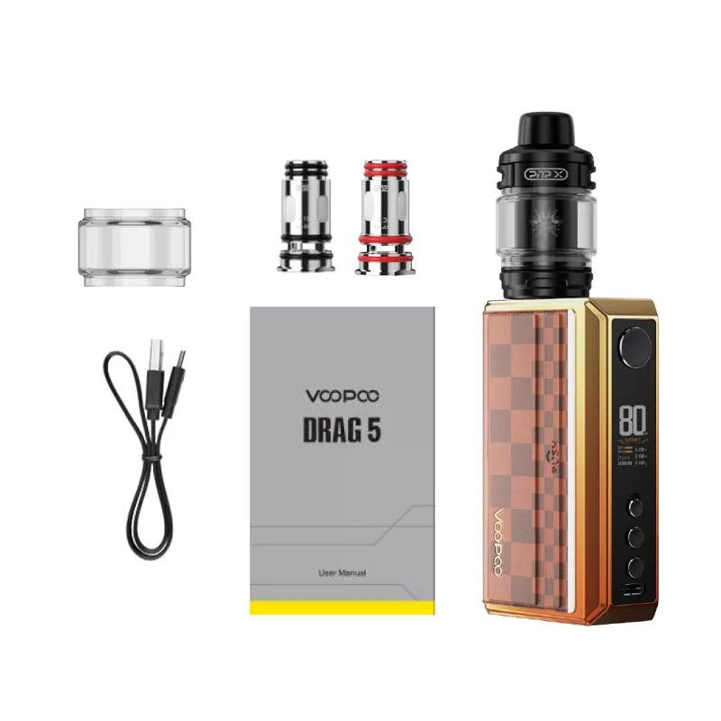 Voopoo Drag 5 177W Box Mod Kit - Sunset Orange - Image 3