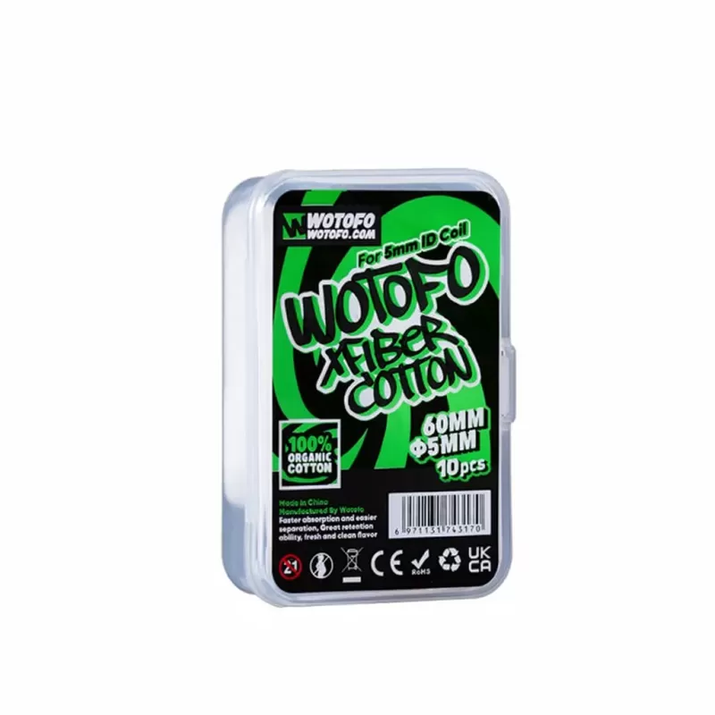 Xfiber Cotton for 5mm ID Coil – Vape Cotton 5 Pack - Bangvapeaustralia