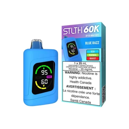 STLTH 60K Blue Razz Disposable Vape