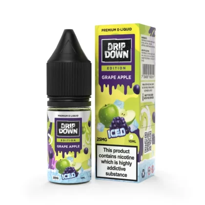 Drip Down Salt- Grape Apple Ice 10ml (25,50mg) - Vapebar Pk