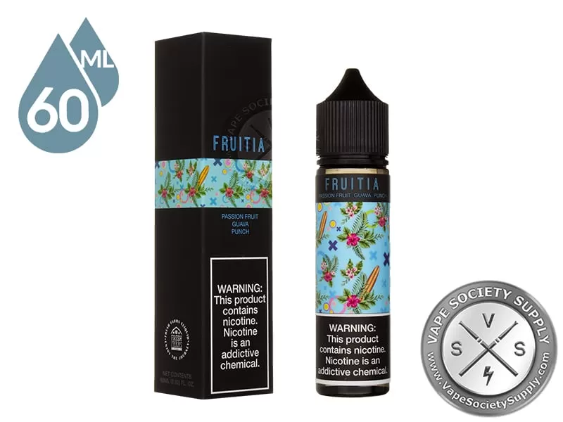 Passion Fruit Guava Punch by Fruitia Fresh Farms E-Liquid 60ml - Image 2