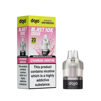 Vaporesso DOJO Blast Pod & Refill For 10K or 30K Device – Strawnana Smoothie - 20mg