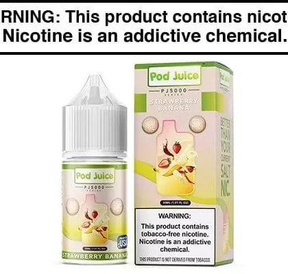 STRAWBERRY BANANA BY POD JUICE SALT PJ5000 SERIES 30ML - Vapejuice