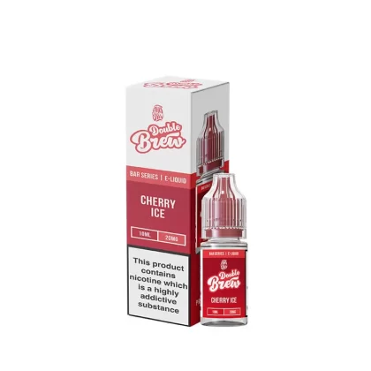 Ohm Brew Double Brew Cherry Ice 10ml Nic Salt E-Liquid - 20mg